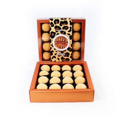 Panter editie Toffee bruin - (16 truffels)